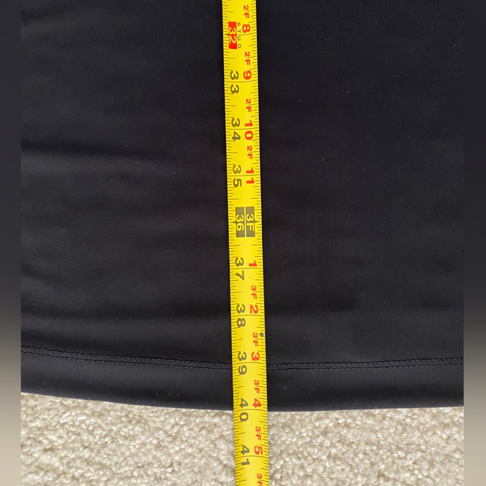 Talbots Elegant Black Dress with 3/4 length sleeves and Gold Button Accents - Picture 5 of 9